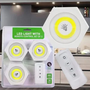LED زیر کابینتی ریموت دار مجموعه 3عددی