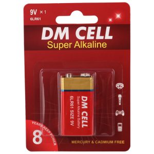 باتری کتابی Super Alkaline 9V برند DM CELL