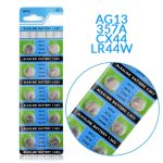 باتری ساعتی مدل 357A-LR44W-AG13A-G13