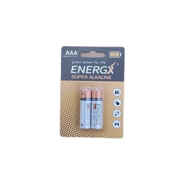 باتری نیم قلمی سوپر آلكالاين ENERGXپک 2 عددی