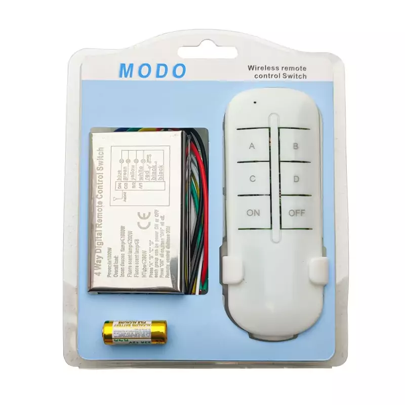 ریموت کنترل 4 کانال فلزی MODO ریموت کنترل 4 کانال فلزی MODO