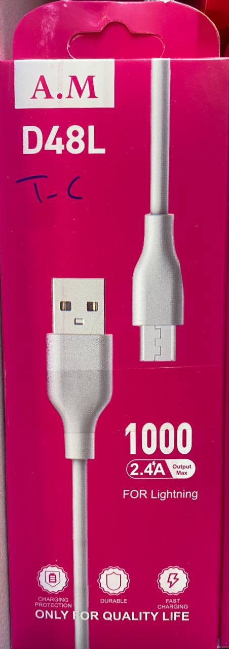 کابل شارژ type-c برند A.M کابل شارژ type-c برند A.M