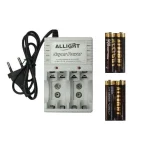 شارژر باتری ALLIGHT به همراه 4 عدد باتری شارژی قلمی